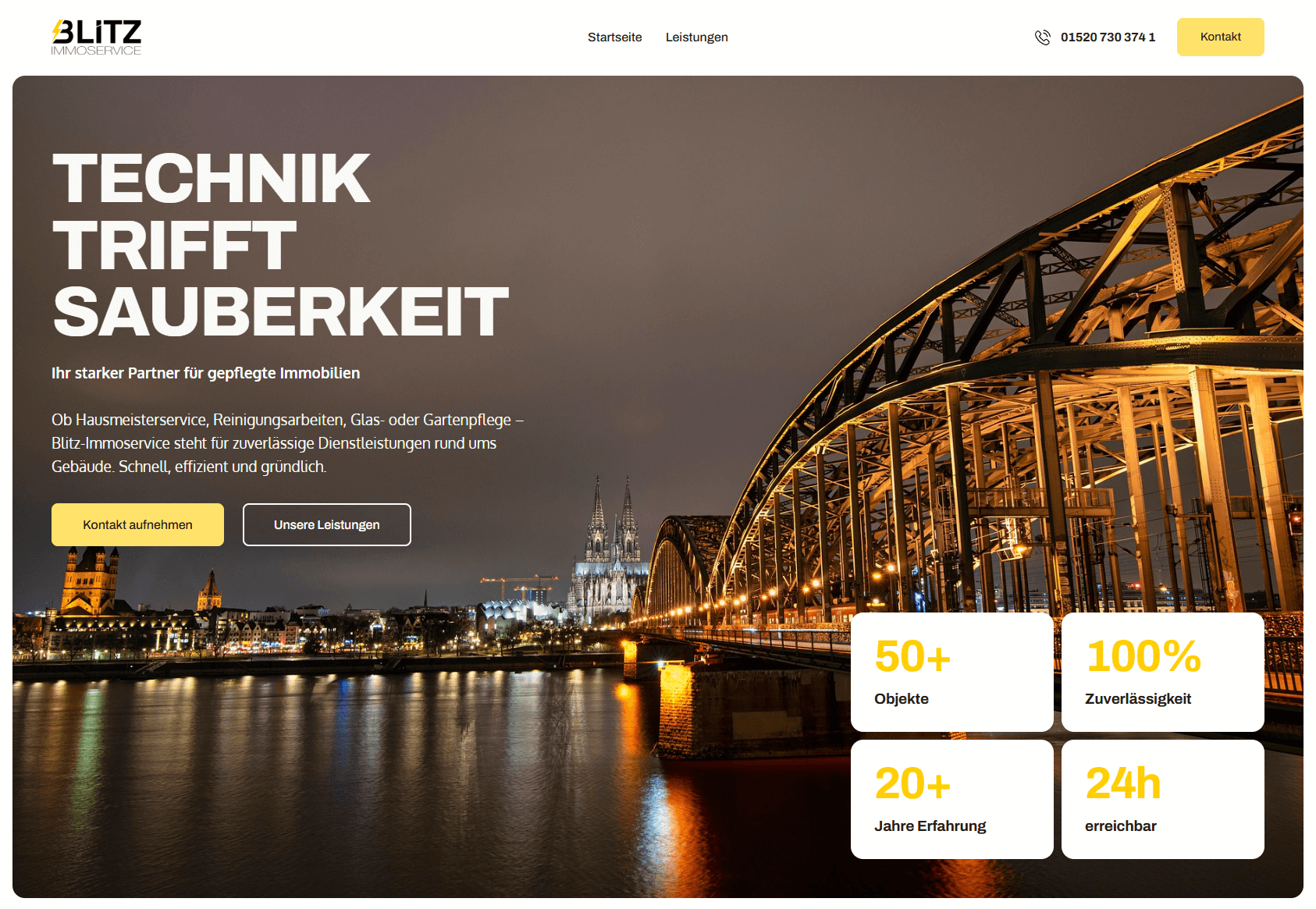 Screenshot von Blitz Immoservice